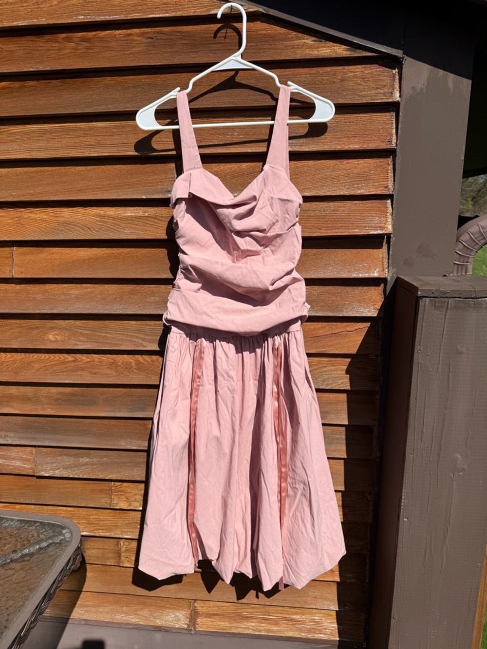 ASOS Dusty Pink Midi A-Line Dress